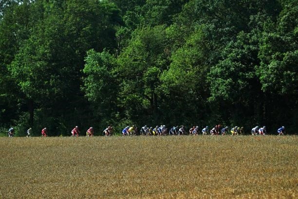 The Peloton during the 42nd Tour de Wallonie 2021, Stage 1 a 185,7km stage from Genappe to Héron 195m / #tourdewallonie / #grandprixdewallonie / on...