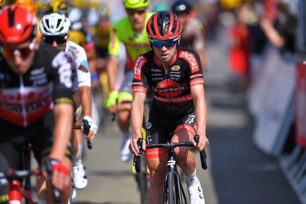 Eli Iserbyt of Belgium and Team Pauwels Sauzen - Bingoal at arrival during the 42nd Tour de Wallonie 2021, Stage 1 a 185,7km stage from Genappe to...