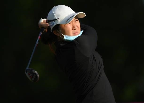 Jing Yan of China plays a shot during the Pro-Am prior to the start of the The Amundi Evian Championship at Evian Resort Golf Club on July 21, 2021...