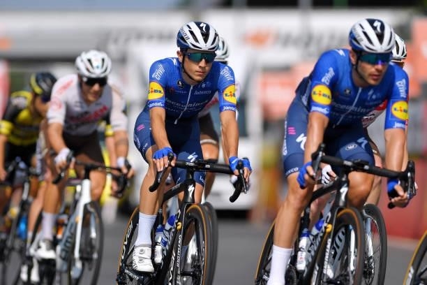 Andrea Bagioli of Italy and Team Deceuninck - Quick-Step during the 42nd Tour de Wallonie 2021 - Stage 2 a 120km stage from Zolder Circuit to Zolder...