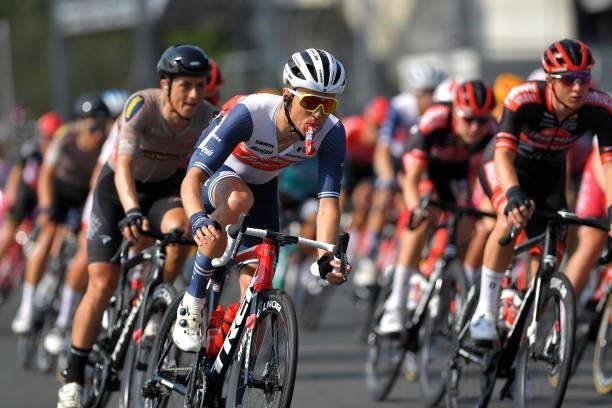 Gianluca Brambilla of Italy and Team Trek - Segafredo during the 42nd Tour de Wallonie 2021 - Stage 2 a 120km stage from Zolder Circuit to Zolder...