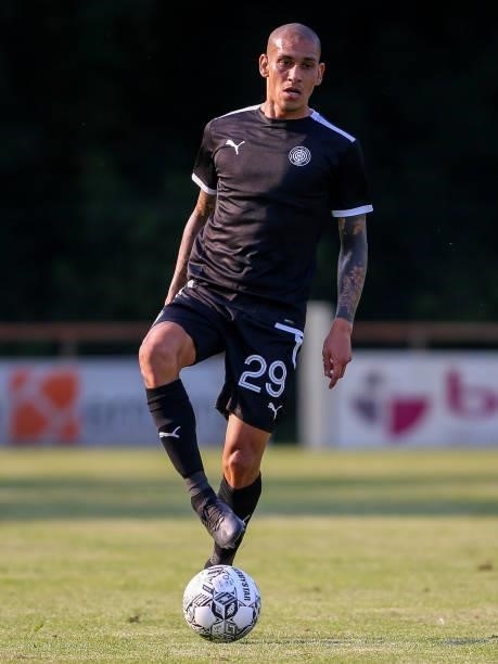 Miguel Mellado of OFI Crete during the Pre Season Friendly match between Fortuna Sittard and OFI Crete at Op de Hooven on July 21, 2021 in...