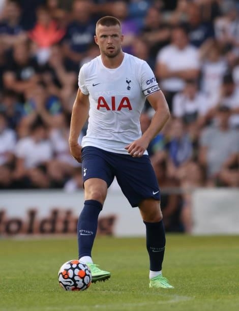 Eric Dier of Tottenham Hotspur runs with the ball during the Pre-Season Friendly match between Colchester United and Tottenham Hotspur at JobServe...