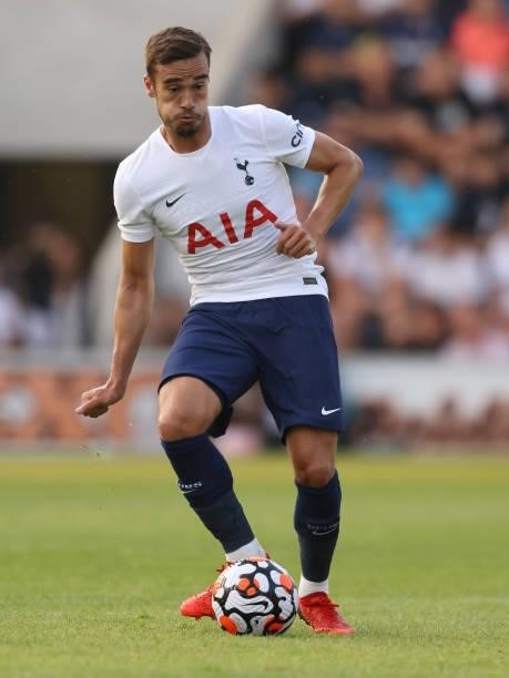 Harry Winks of Tottenham Hotspur runs with the ball during the Pre-Season Friendly match between Colchester United and Tottenham Hotspur at JobServe...
