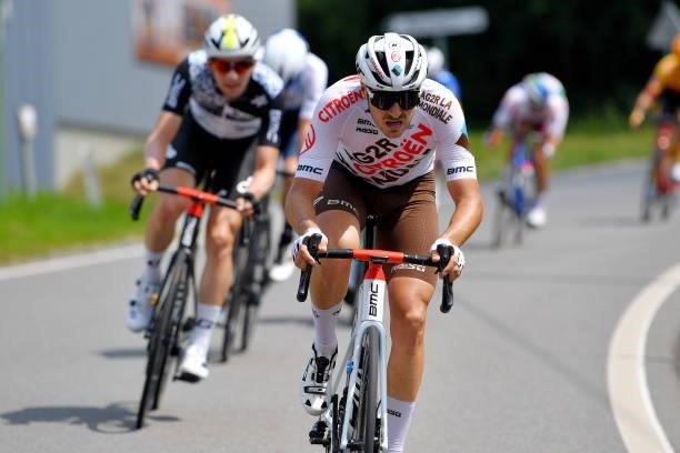 Alexis Gougeard of France and AG2R Citröen Team attack during the 42nd Tour de Wallonie 2021, Stage 3 a 179,9km stage from Plombières to Érezée /...