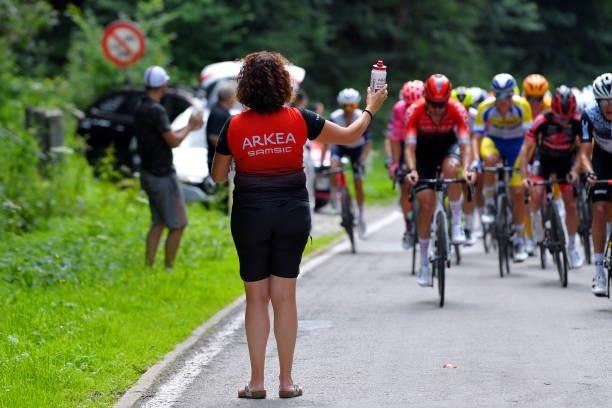 Soigneur of Team Arkéa - Samsic during the 42nd Tour de Wallonie 2021, Stage 3 a 179,9km stage from Plombières to Érezée / Feed Zone /...