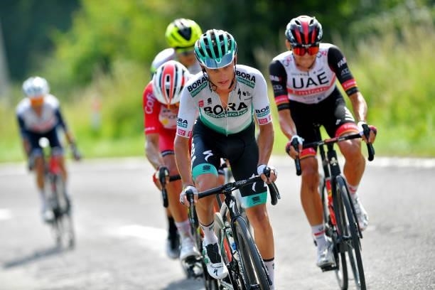 Matteo Fabbro of Italy and Team Bora - Hansgrohe during the 42nd Tour de Wallonie 2021, Stage 3 a 179,9km stage from Plombières to Érezée /...