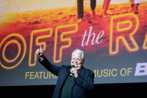 Bill Kenwright introduces the film at the "Off The Rails