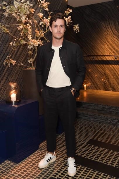 Jonah Hauer-King attends a traditional Omakase dining experience hosted by Omega to celebrate the opening of the Olympic Games at Nobu Hotel on July...