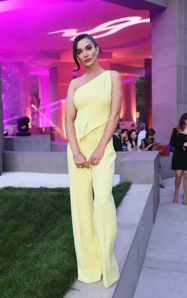 Amy Jackson attends the Bulgari Serpenti Metamorphosis party at The Serpentine Gallery on July 22, 2021 in London, England.