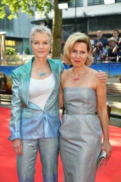 Jenny Seagrove and Sally Phillips attend the World Premiere of "Off The Rails