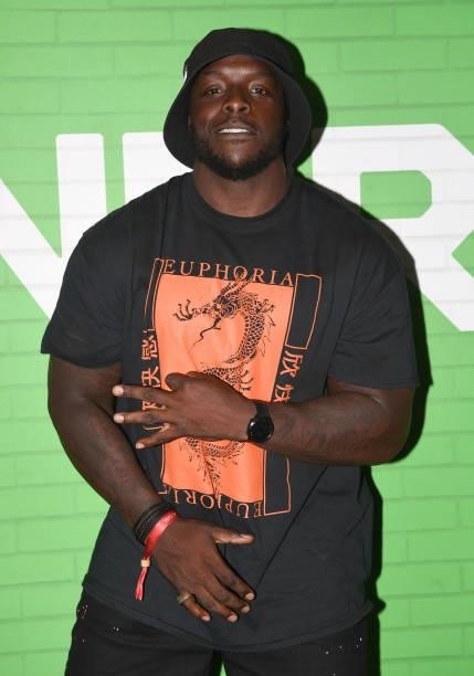 Bayo Akinfenwa attends the Oval Invincibles Men v Manchester Originals Men - The Hundred, at The Kia Oval on July 22, 2021 in London, England.