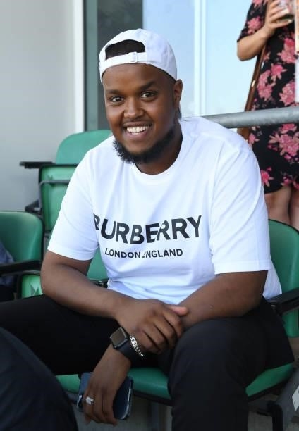 Chunkz attends the Oval Invincibles Men v Manchester Originals Men - The Hundred, at The Kia Oval on July 22, 2021 in London, England.