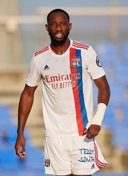 Moussa Dembele of Olympique Lyonnais looks on during a Pre-Season friendly match between Olympique Lyonnais and Villarreal CF at Pinatar Arena on...