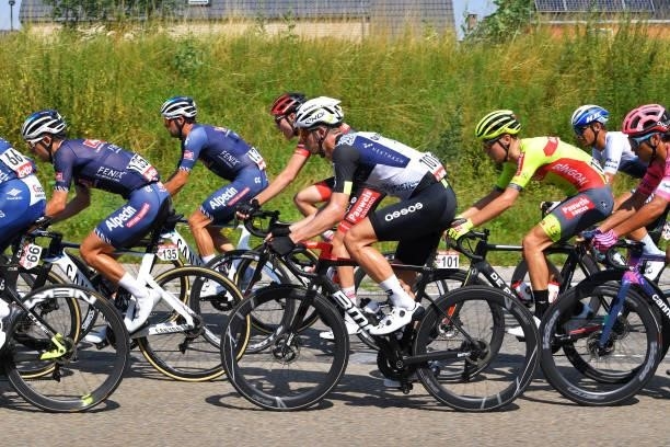 Dimitri Claeys of Belgium and Team Qhubeka Nexthash during the 42nd Tour de Wallonie 2021, Stage 4 206km stage from Neufchâteau to Fleurus /...