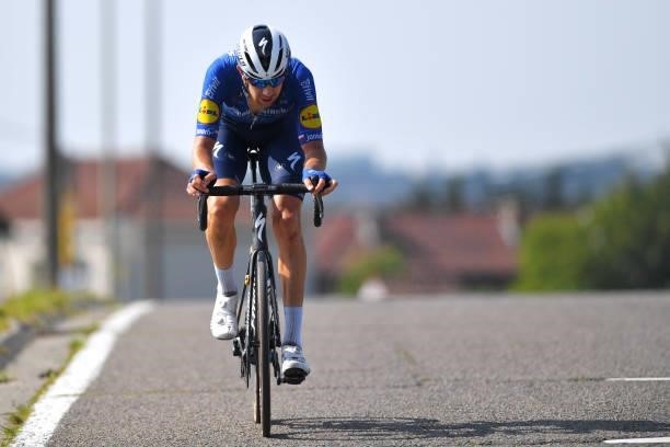 Josef Cerny of Czech Republic and Team Deceuninck - Quick-Step attacks during the 42nd Tour de Wallonie 2021, Stage 4 206km stage from Neufchâteau to...