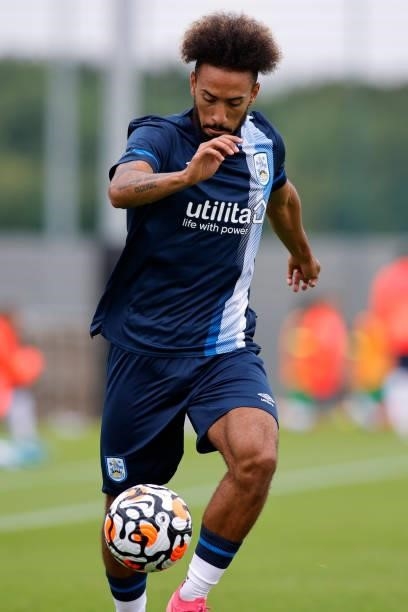 Sorba Thomas of Huddersfield Town during the game between Norwich City and Huddersfield Town on July 23, 2021 in Norwich, England.