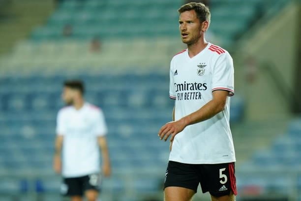 Jan Vertonghen of SL Benfica during the Pre-Season Friendly match between SL Benfica and Lille at Estadio Algarve on July 22, 2021 in Loule, Portugal.