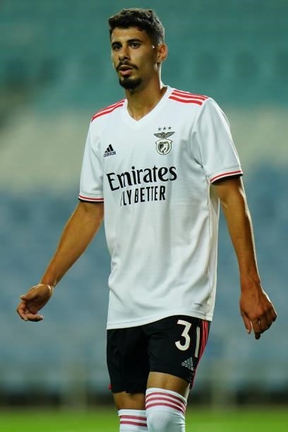 Gil Dias of SL Benfica during the Pre-Season Friendly match between SL Benfica and Lille at Estadio Algarve on July 22, 2021 in Loule, Portugal.
