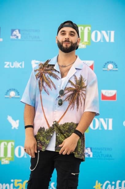 Deiv attends the photocall at the Giffoni Film Festival 2021 on July 23, 2021 in Giffoni Valle Piana, Italy.