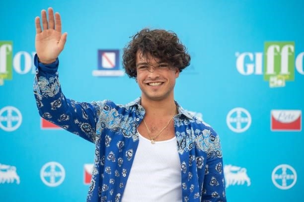Leo Gassmann attends the photocall at the Giffoni Film Festival 2021 on July 23, 2021 in Giffoni Valle Piana, Italy.