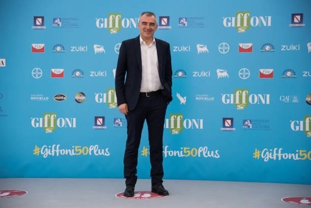 Andrea Giuliacci attends the photocall at the Giffoni Film Festival 2021 on July 23, 2021 in Giffoni Valle Piana, Italy.