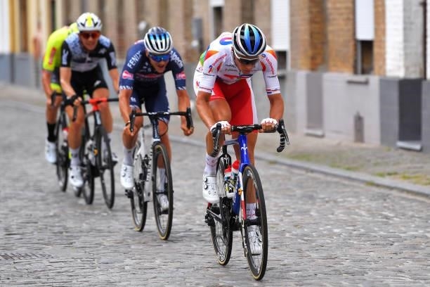 Niki Terpstra of Netherlands and Team Total Direct Energie in the Breakaway during the 42nd Tour de Wallonie 2021, Stage 5 a 183,1km stage from...