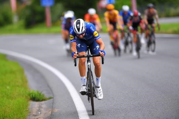 Josef Cerny of Czech Republic and Team Deceuninck - Quick-Step attacks during the 42nd Tour de Wallonie 2021, Stage 5 a 183,1km stage from Dinant to...