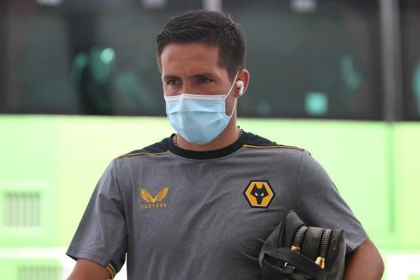 Joao Moutinho of Wolverhampton Wanderers arrives at the stadium prior to the Pre-Season Friendly match between Real Betis and Wolverhampton Wanderers...