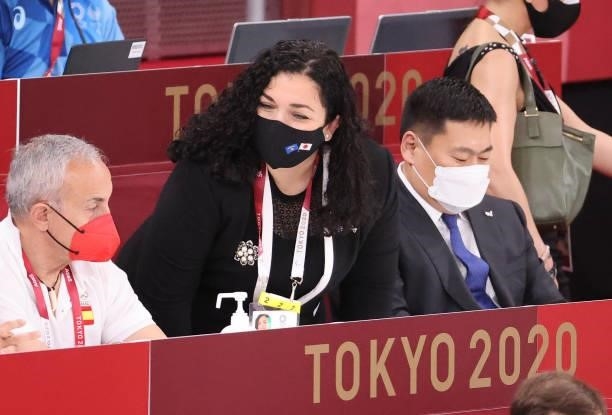 President of Kosovo Vjosa Osmani-Sadriu attends day one of the Tokyo 2020 Olympic Games at Nippon Budokan on July 24, 2021 in Tokyo, Japan. (Photo by...