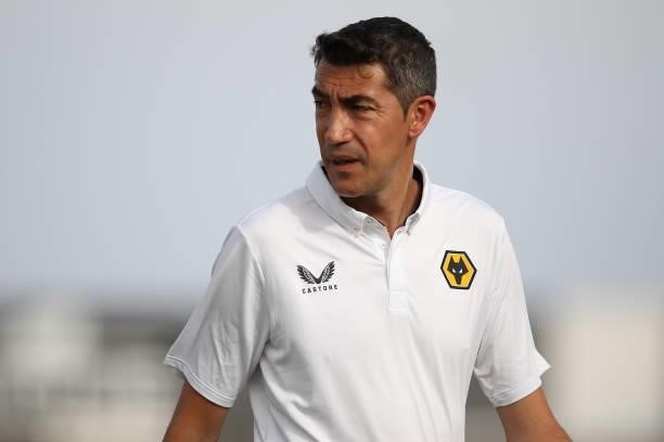 Bruno Lage, Manager of Wolverhampton Wanderers looks on prior to the Pre-Season Friendly match between Real Betis and Wolverhampton Wanderers at...