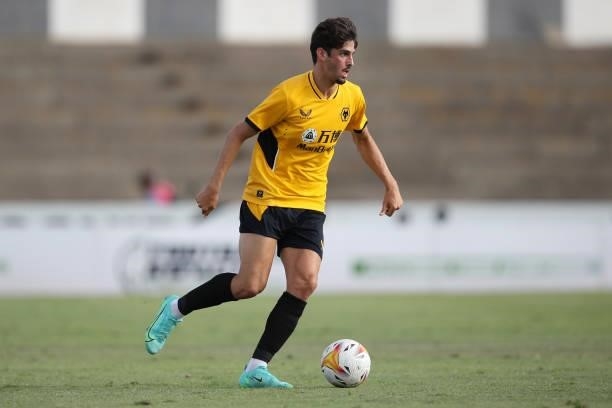Francisco Trincao of Wolverhampton Wanderers runs with the ball during the Pre-Season Friendly match between Real Betis and Wolverhampton Wanderers...