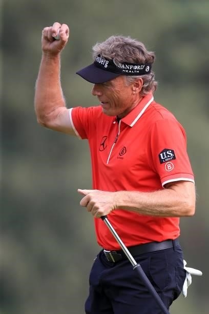 Bernhard Langer of Germany during day three of The Senior Open Presented by Rolex at Sunningdale Golf Club on July 24, 2021 in Sunningdale, England.