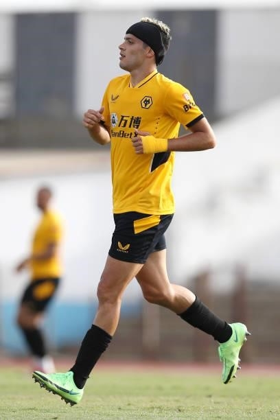 Raul Jimenez of Wolverhampton Wanderers runs on during the Pre-Season Friendly match between Real Betis and Wolverhampton Wanderers at Estadio...