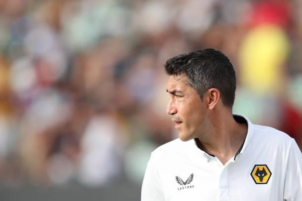Bruno Lage, Manager of Wolverhampton Wanderers looks on during the Pre-Season Friendly match between Real Betis and Wolverhampton Wanderers at...
