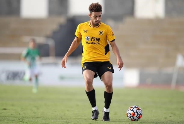 Rayan Ait-Nouri of Wolverhampton Wanderers runs with the ball during the Pre-Season Friendly match between Real Betis and Wolverhampton Wanderers at...