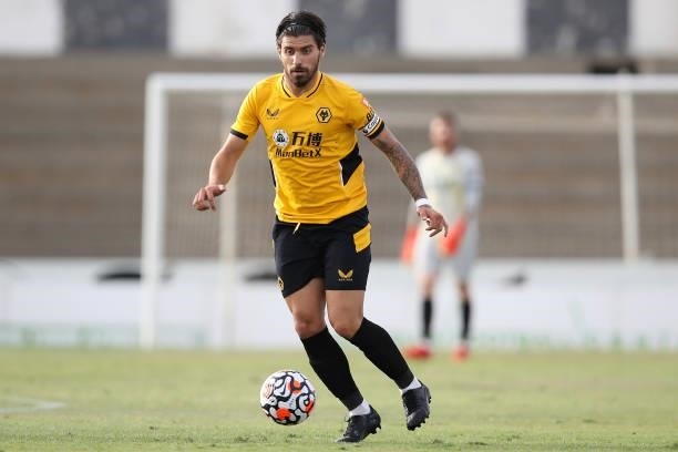 Ruben Neves of Wolverhampton Wanderers runs with the ball during the Pre-Season Friendly match between Real Betis and Wolverhampton Wanderers at...