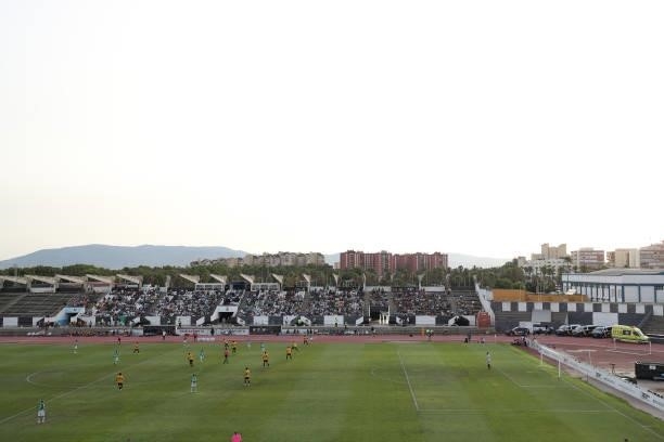 General view inside the stadium where the Rock of Gibraltar during the Pre-Season Friendly match between Real Betis and Wolverhampton Wanderers at...