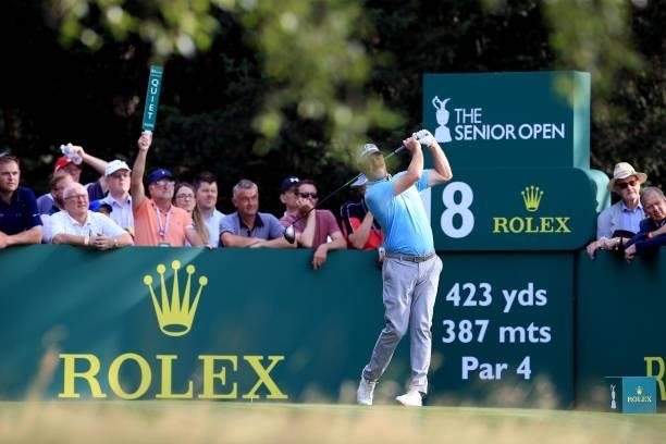 Jerry Kelly of USA during day three of The Senior Open Presented by Rolex at Sunningdale Golf Club on July 24, 2021 in Sunningdale, England.