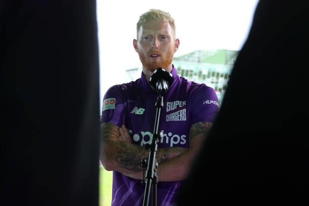 Ben Stokes of Northern Superchargers during The Hundred match between Northern Superchargers v Welsh Fire at Emerald Headingley Stadium on July 24,...