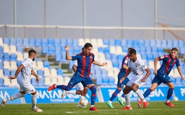 Campaña of Levante UD in action during a Pre-Season friendly match between Levante UD and Stade Rennais at Pinatar Arena on July 24, 2021 in Murcia,...