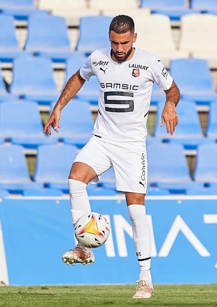 Romain Del Castillo of Stade Rennais in action during a Pre-Season friendly match between Levante UD and Stade Rennais at Pinatar Arena on July 24,...
