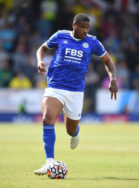 Vontae Daley-Campbell of Leicester City during the Pre-Season Friendly match between Burton Albion and Leicester City at Pirelli Stadium on July 24,...