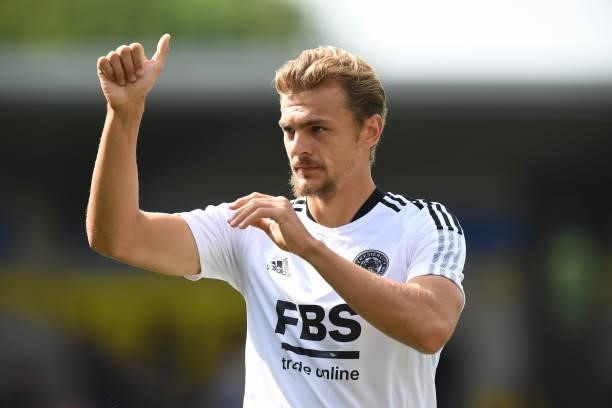 Kiernan Dewsbury-Hall of Leicester City during the Pre-Season Friendly match between Burton Albion and Leicester City at Pirelli Stadium on July 24,...