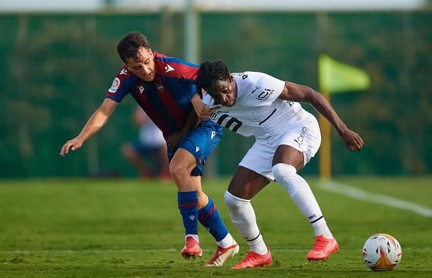 Faitout Maouassa of Stade Rennais in action during a Pre-Season friendly match between Levante UD and Stade Rennais at Pinatar Arena on July 24, 2021...
