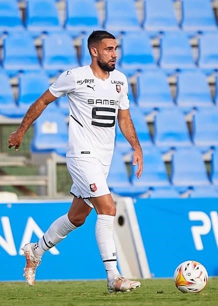 Romain Del Castillo of Stade Rennais in action during a Pre-Season friendly match between Levante UD and Stade Rennais at Pinatar Arena on July 24,...