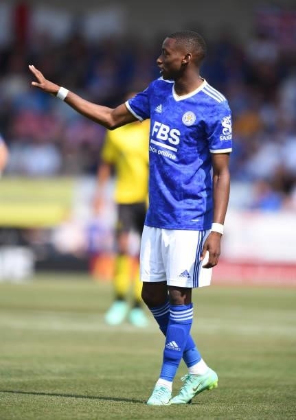 Tawanda Masawanhi of Leicester City during the Pre-Season Friendly match between Burton Albion and Leicester City at Pirelli Stadium on July 24, 2021...