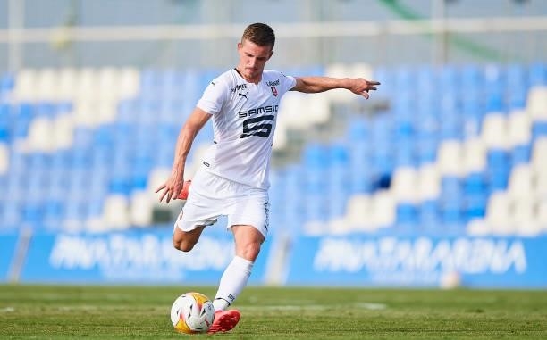 Benjamin Bourigeaud of Stade Rennais in action during a Pre-Season friendly match between Levante UD and Stade Rennais at Pinatar Arena on July 24,...