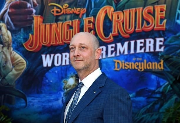 Michael Green arrives at the world premiere for JUNGLE CRUISE, held at Disneyland in Anaheim, California on July 24, 2021.