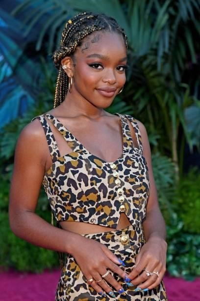 Marsai Martin arrives at the world premiere for JUNGLE CRUISE, held at Disneyland in Anaheim, California on July 24, 2021.